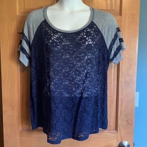 Torrid lace T-shirt